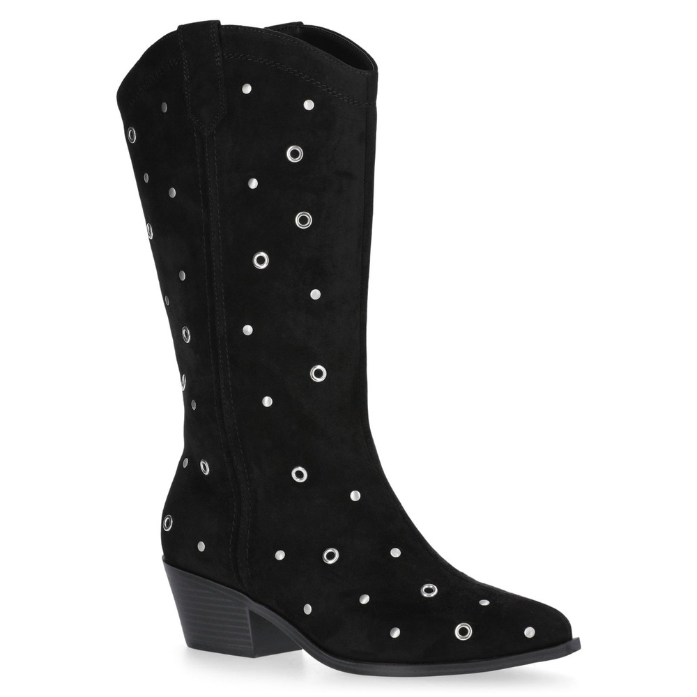 No Boundaries Women's SIZE 11 Western Grommet Boots color Black NEW